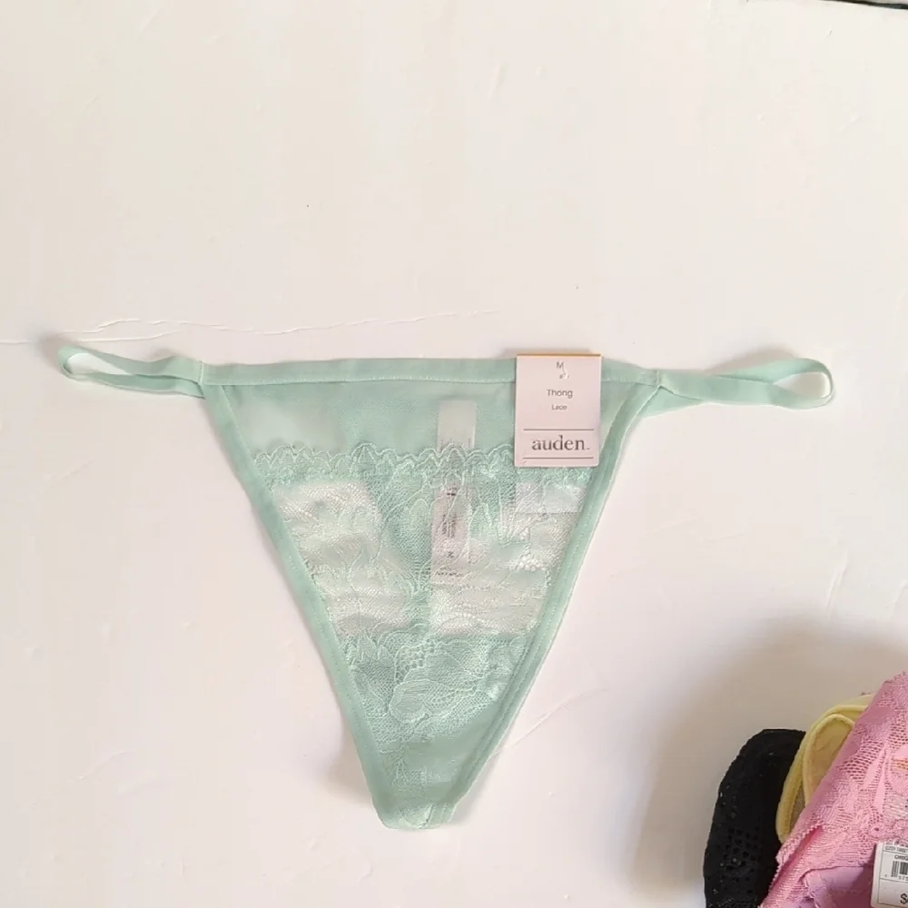 5 Pairs Women's Lace Thong Underwear - Auden™ Medium . NWT
